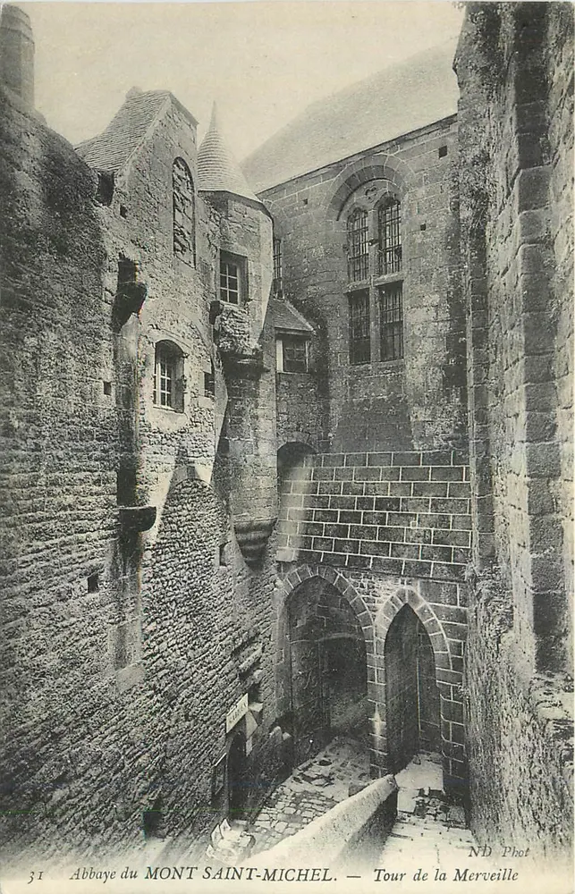 Abbaye du Mont Saint-Michel — Tour de la Merveille — ND Phot - Vorderseite