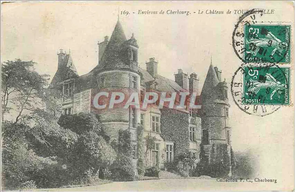 Le Château de TOURBETILLE — Environs de Cherbourg — Collection P. C., Cherbourg - Recto