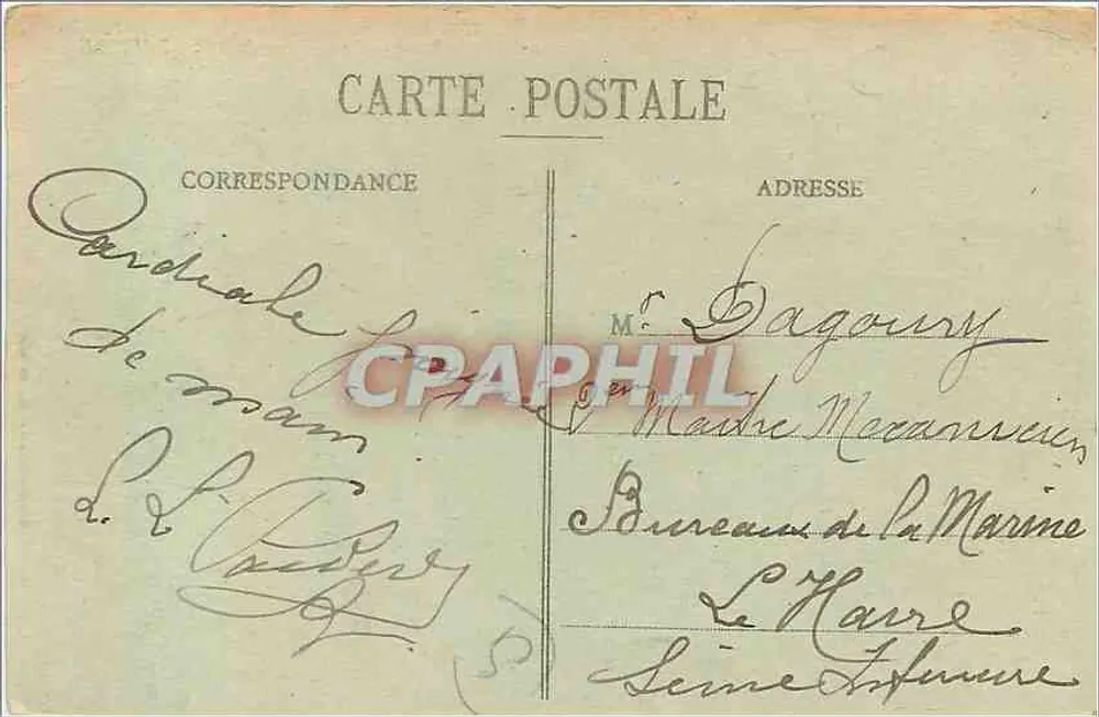 Le Château de TOURBETILLE — Environs de Cherbourg — Collection P. C., Cherbourg - Verso