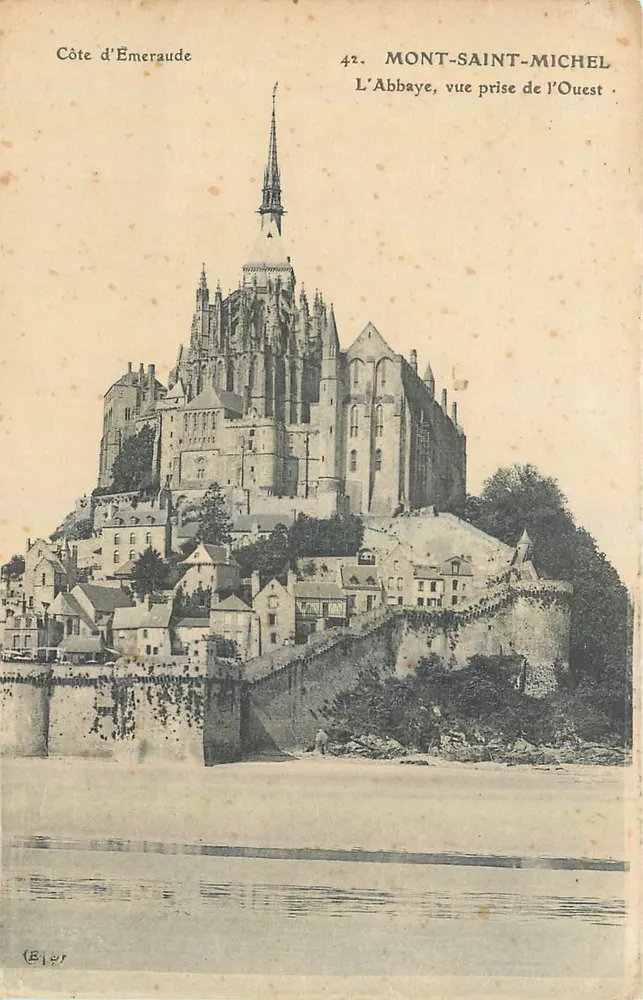 Mont-Saint-Michel — Die Abtei von Westen gesehen — Côte d'Émeraude, Nr. 42 - Vorderseite