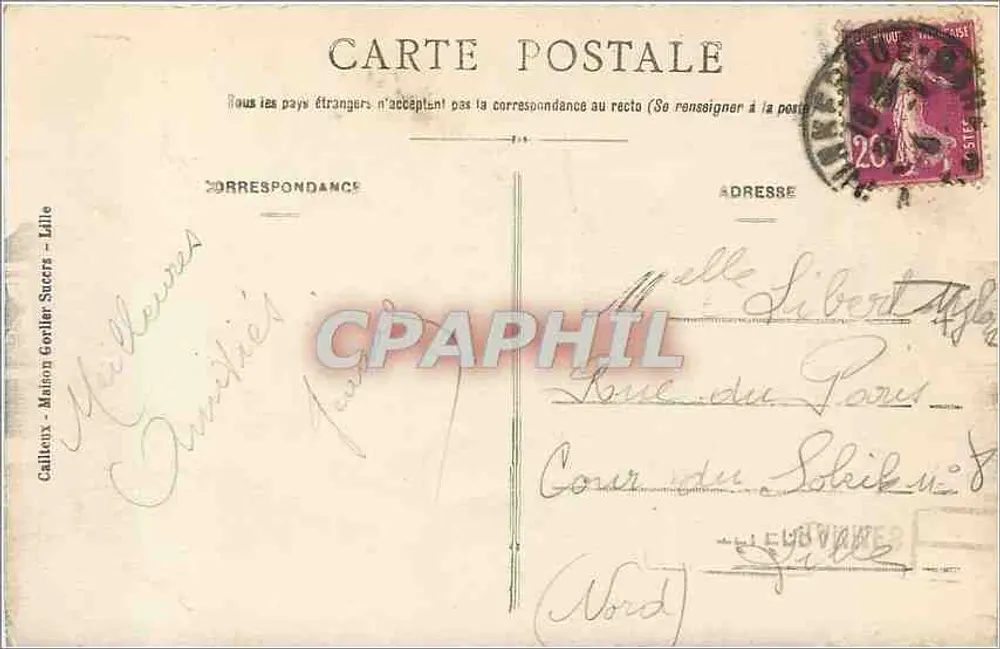 MALO-les-BAINS — O Casino — E. C. - Verso