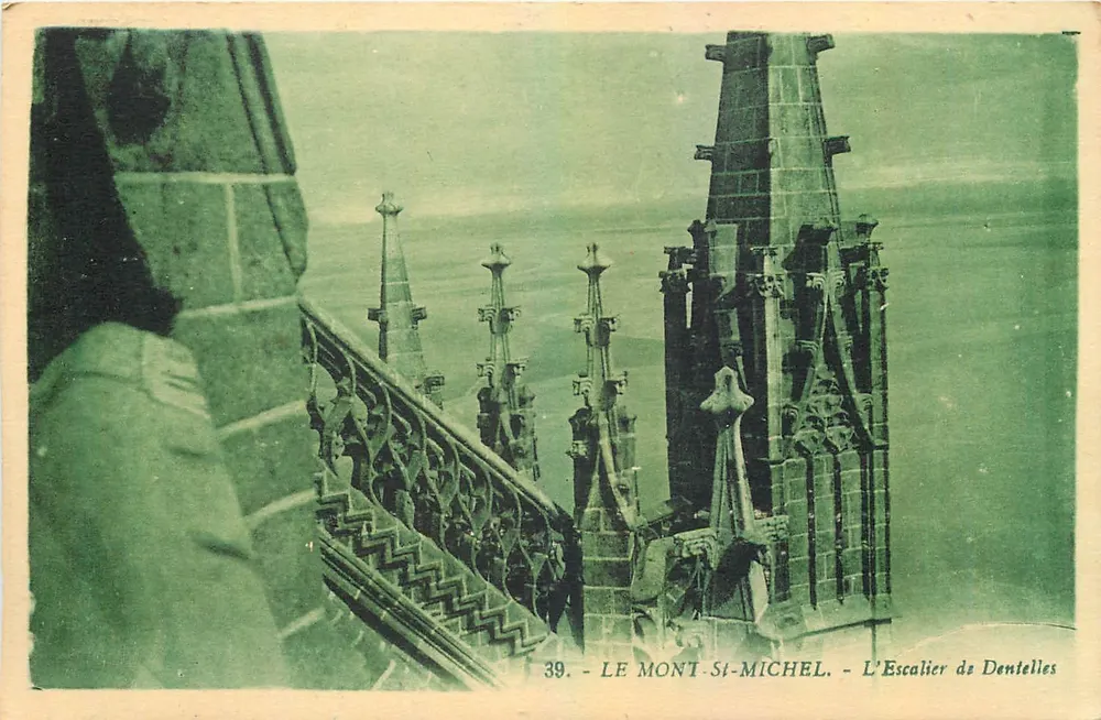 O Mont-Saint-Michel - A Escada das Dentes — G. Arnaud, editor, Nantes - Frente