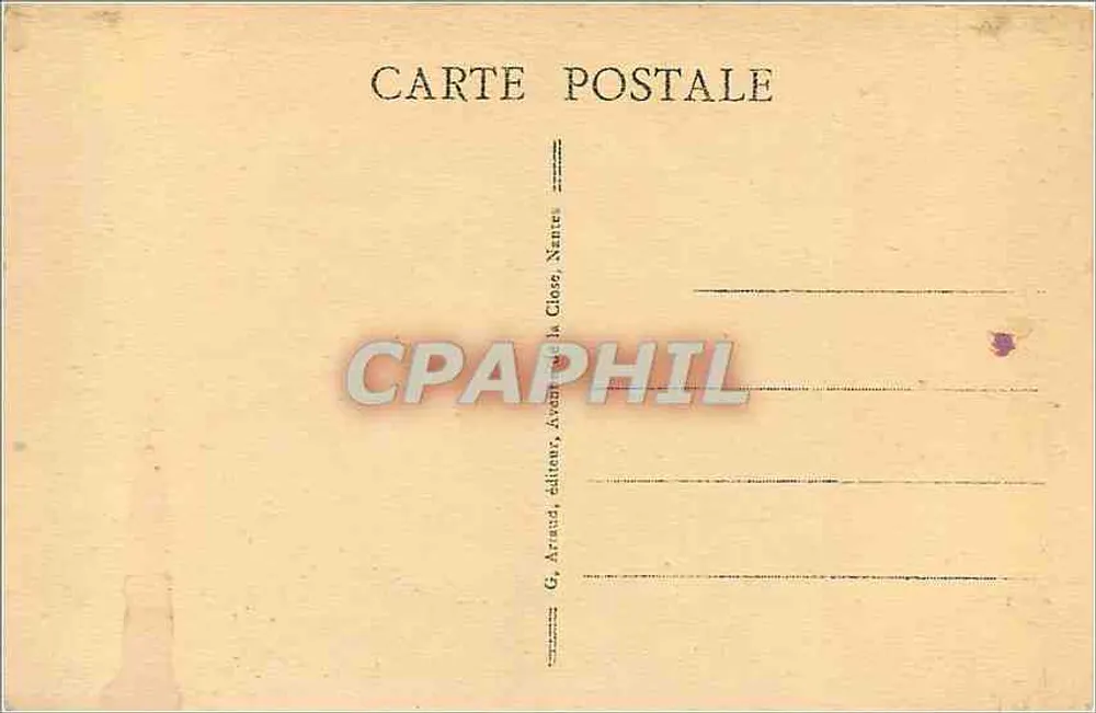 O Mont-Saint-Michel - A Escada das Dentes — G. Arnaud, editor, Nantes - Verso