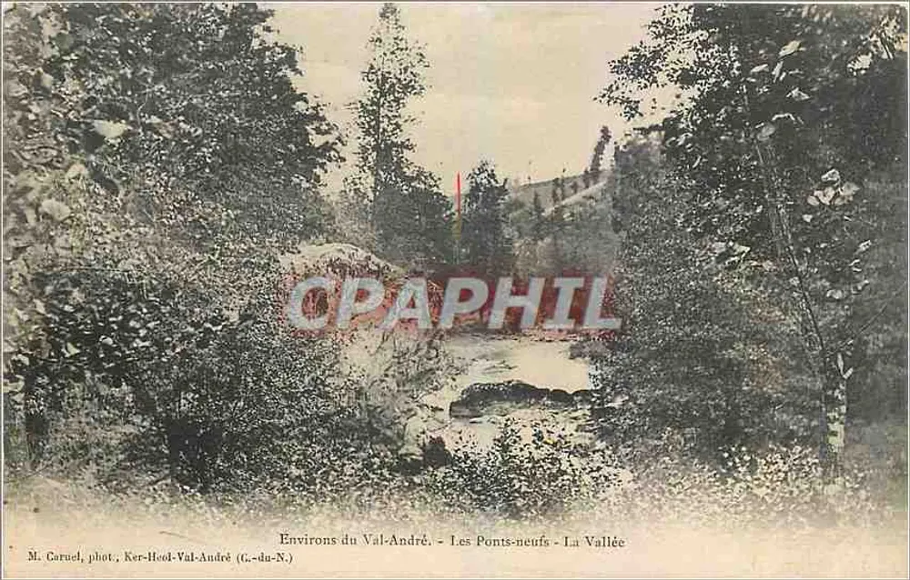 Ambiente do Val-André — Os Pontes-Novos — A Vale — M. Caruel, fot., Ker-Heol-Val-André (G.-du-N.) - Frente