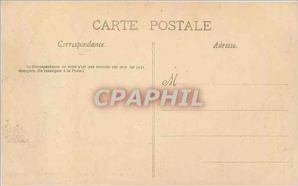 Plouha (C.-du-N.) - Port Morguer - La Roche Mauve — J.-B. Baras, phot. Saint-Ouën, Kamera Mackenstain, n° 665 - Rückseite