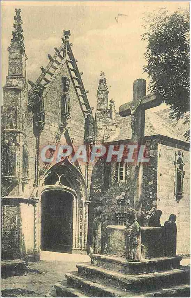 Calvaire et Portail de Saint-Tugen — Route d'Audierne à la Pointe du Raz — Collection Vilard - Recto