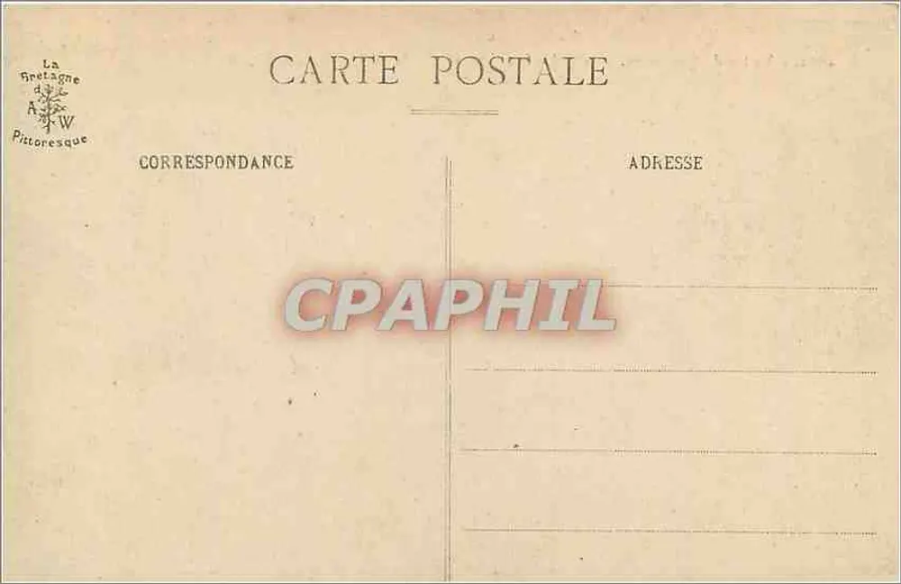 Tal von Poulancré, nahe Mûr-de-Bretagne (C. du-N) — Eingang zu den Schluchten — La Bretagne Pittoresque, Nr. 4204 - Rückseite