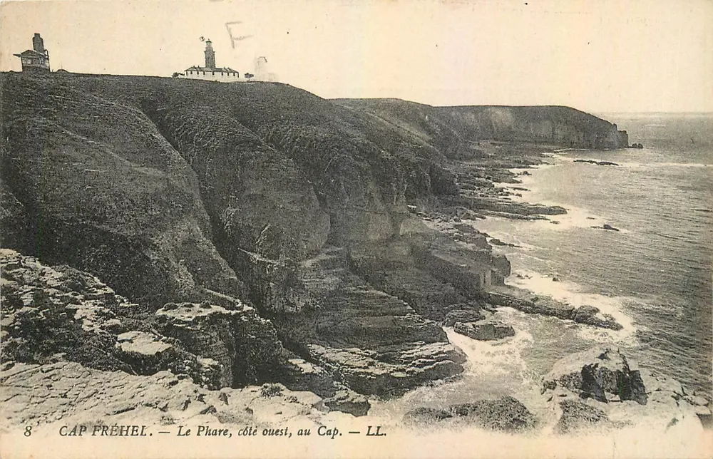 Cap Fréhel — De Wachttoren, westzijde, op de Kaap — LL. — Uitgever LL, n°8 - Voorkant