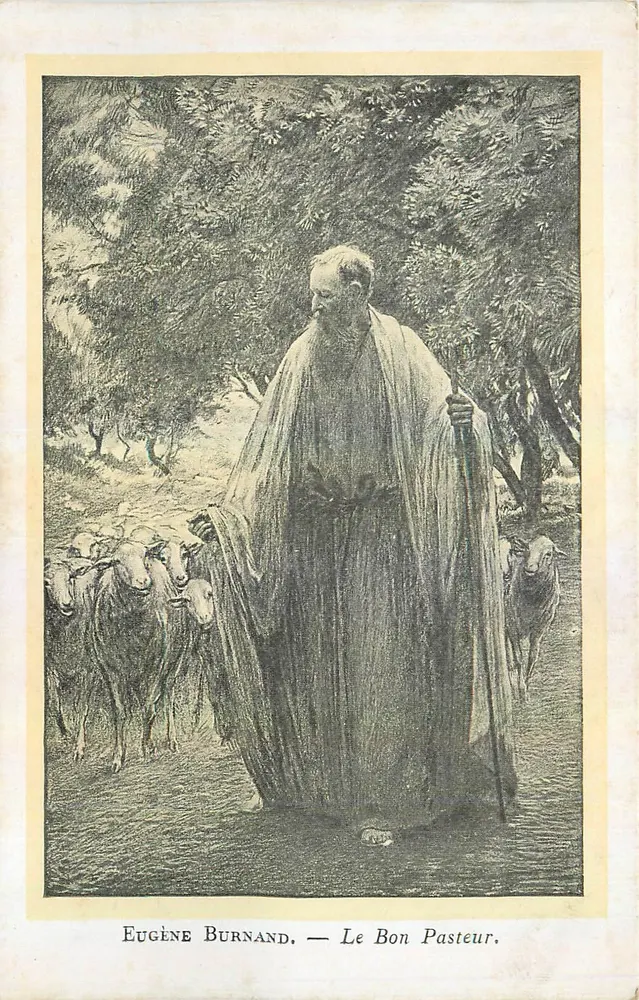 O Bom Pastor — Eugène Burnand — Editor não visível - Frente