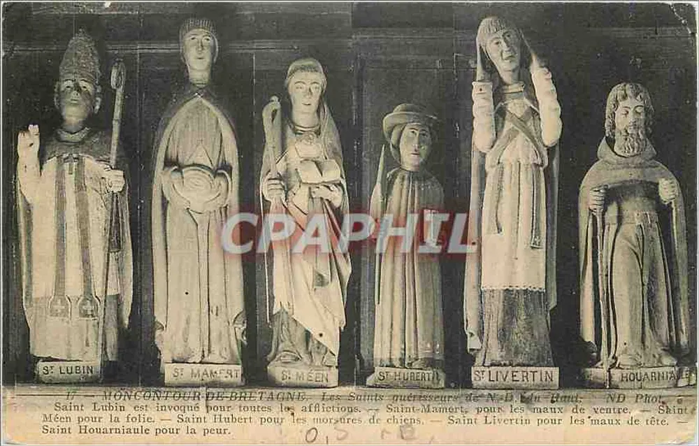 Statuy Świętych z Moncontour-de-Bretagne — Święci lecznicy — ND Photo - Awers