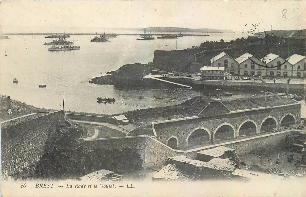 BREST — A Baía e o Goulet — LL. - Frente