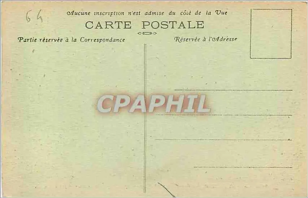 Bayonne (B.P.) — Kasernen des Château-Neuf — Ansicht von einem Schutzwall — Phototypie Marcel Delboy, Bordeaux, n° 4425 - Rückseite