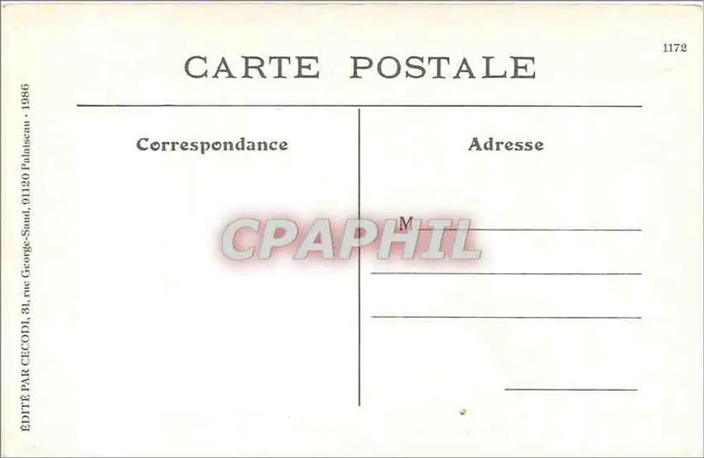 Em SoLogne — Lavadouras no Lago — ND Poot - Verso