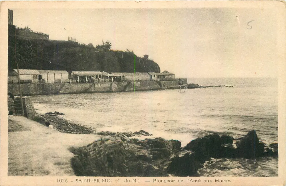 Saint-Brieuc (C.-du-N.) — Plongeoir de l'Anse aux Moines - Recto