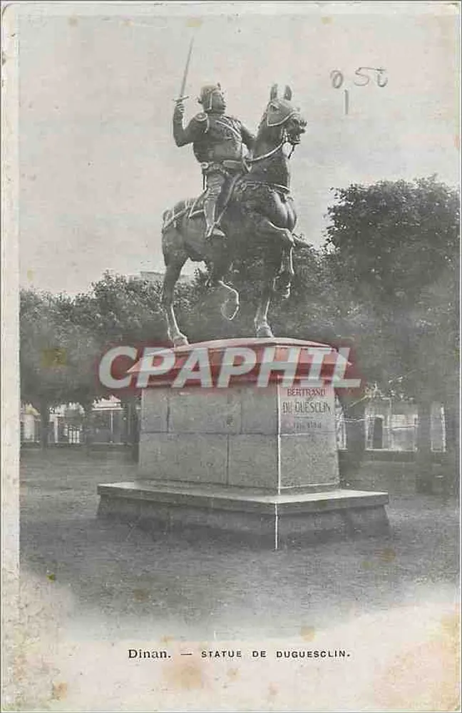Dinan — Estátua de Duguesclin — n° de série 050 - Frente