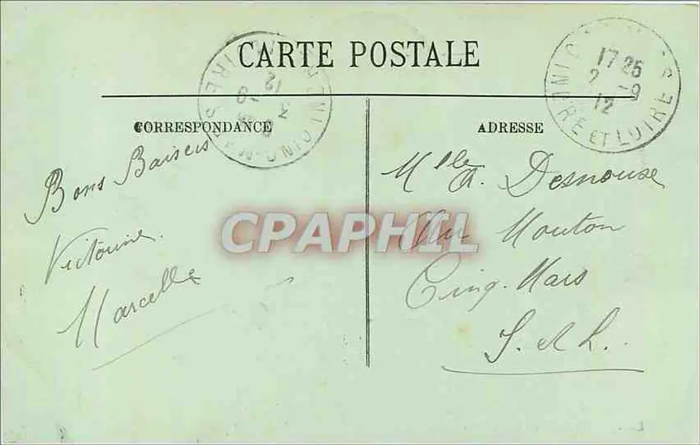 LANGEAIS — Le Château et l'Église — LL. - Verso