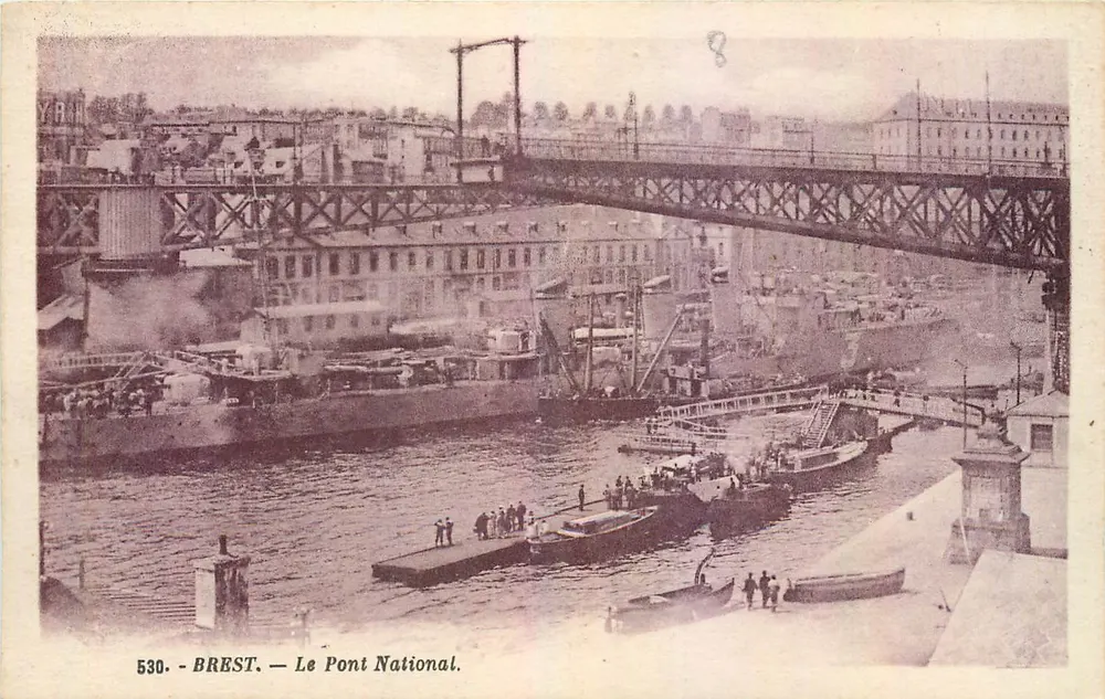 BREST — O Ponte Nacional — G. Artoud, editor, Nantes — n° 530 - Frente