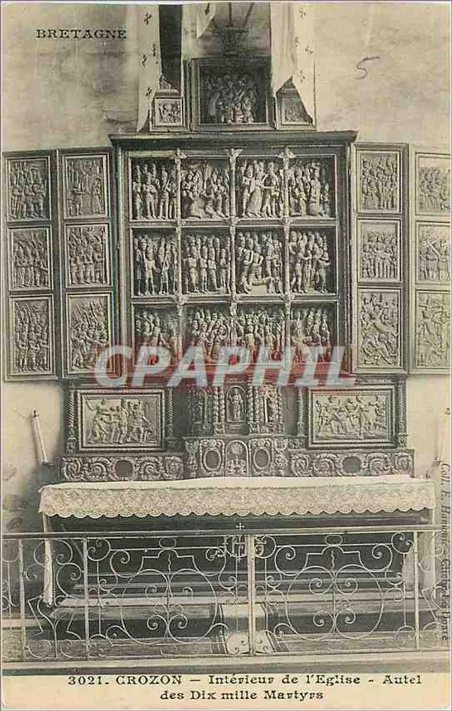 Grozon — Innenansicht der Kirche — Altar der Zehntausend Märtyrer - Vorderseite