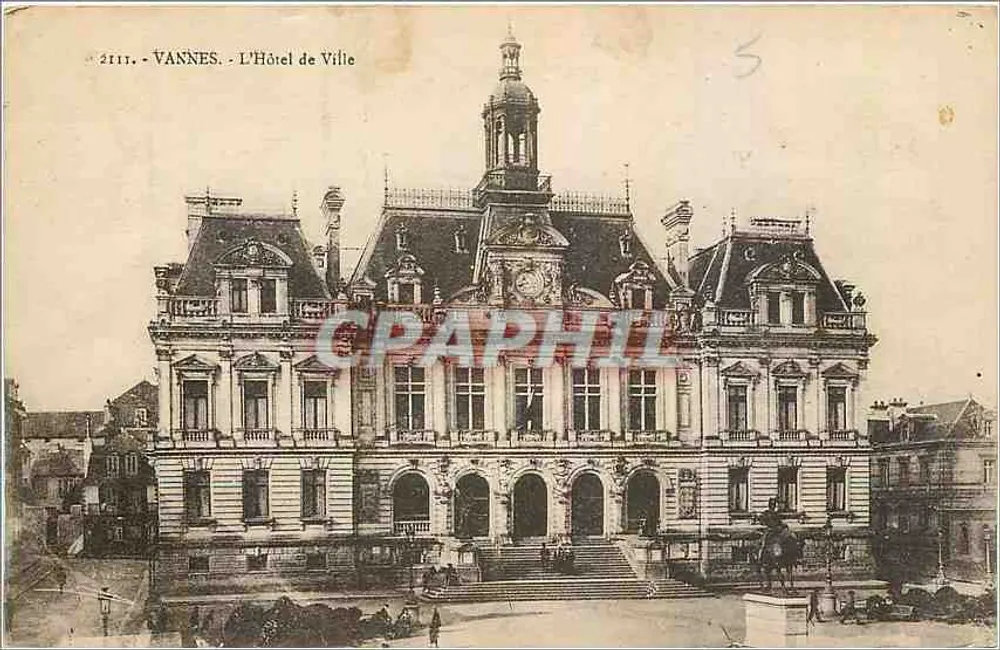 Vannes - O Hotel de Ville — editor anônimo, n° 2111 - Frente