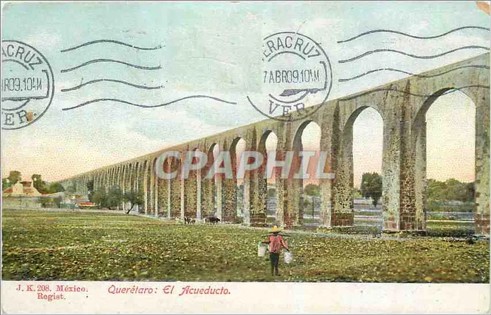 Querétaro: El Acueducto — J. K. 208, México, Regist. - Frente