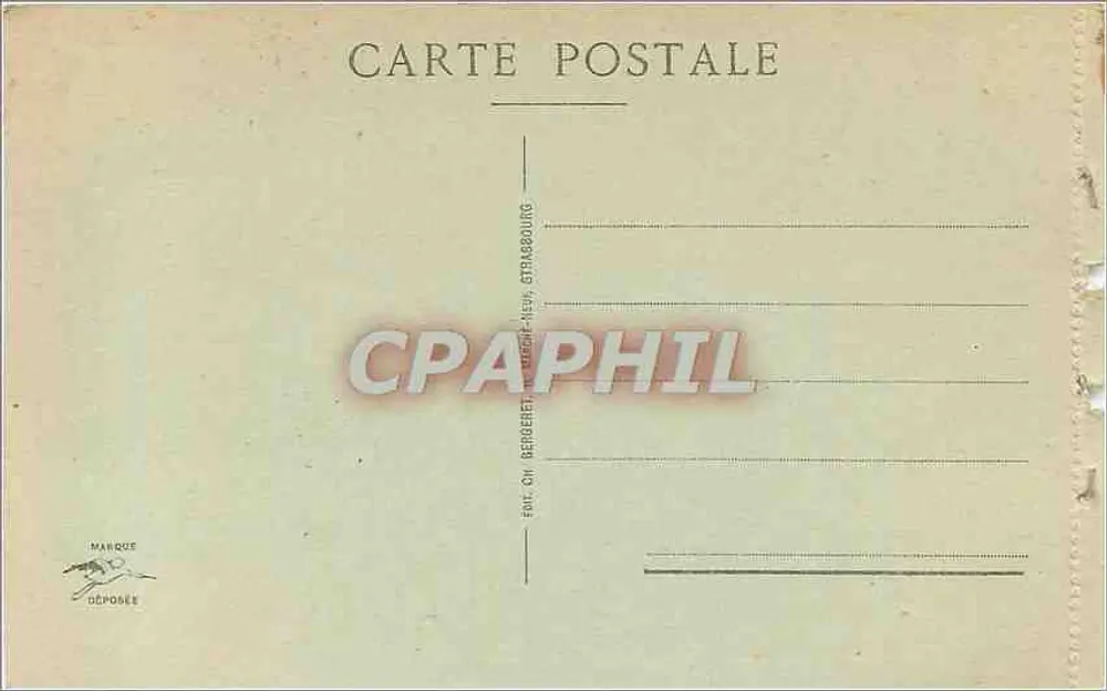 Strasbourg - A Catedral — editor Bereret, n°2 - Verso