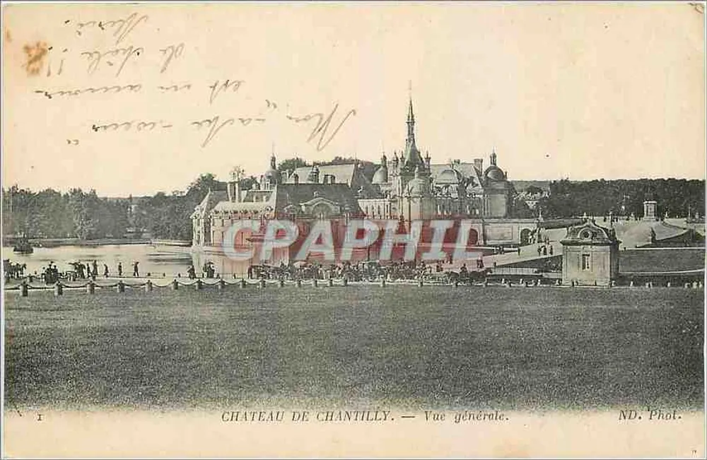 Castelo de Chantilly — Vista geral — ND. Fot. - Frente