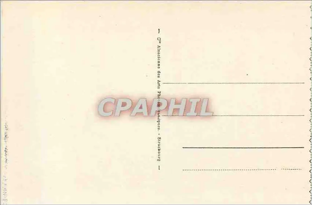 Lourdes - Le Château Fort et le Pic du Jer — 92 — éditée par l'Association des Arts Photographiques de Strasbourg - Verso