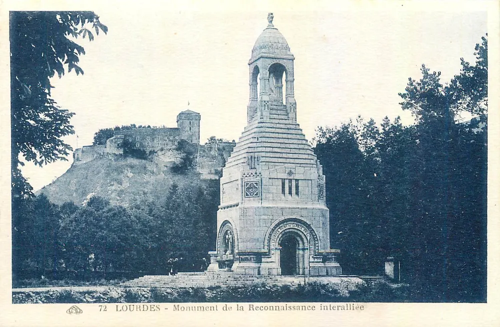 Lourdes - Monumento da Reconhecimento interaliado — editor: Strasbourg - Frente