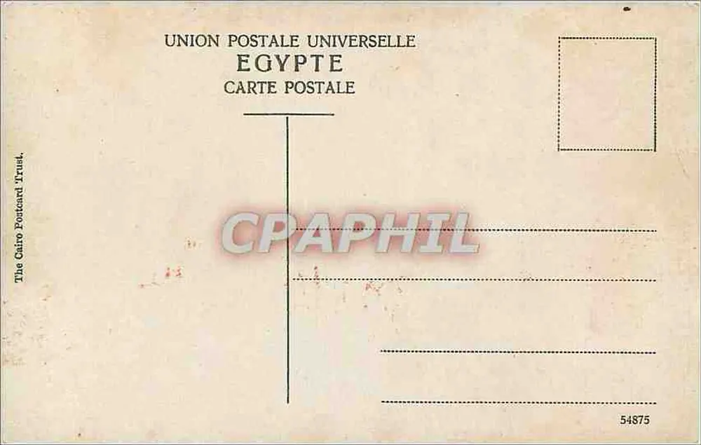 Alexandrie — Place de la Colonne de Khartoum — The Cairo Postcard Trust - Verso