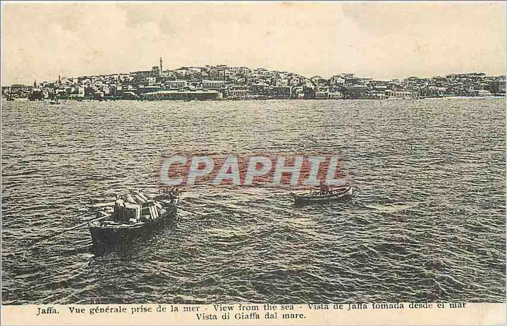 Jaffa — General View Taken from the Sea — Universal Postcard - Front
