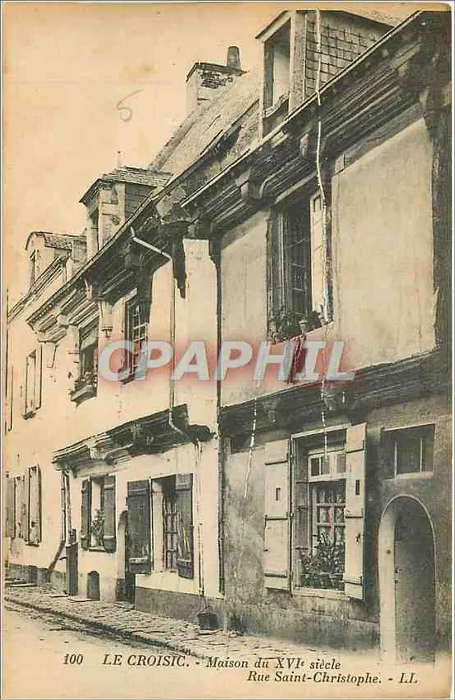 Le Croisic - Dom z XVI wieku - Rue Saint-Christophe - LL - Awers