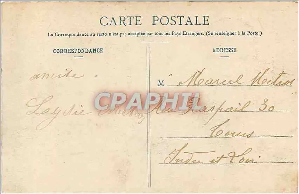 NANTES — Monument de Villebois-Mareuil mort au Cap en défendant les Boers contre les Anglais (1900) — Collection G. I. D. de Nantes - Verso