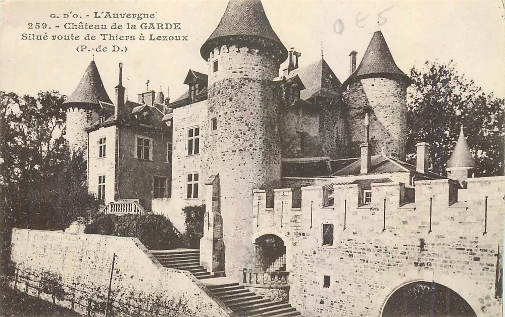 Schloss de la Garde — Route de Thiers à Lezoux (P.-de-D.) — G. d'O. - L'Auvergne, n° 259 - Vorderseite