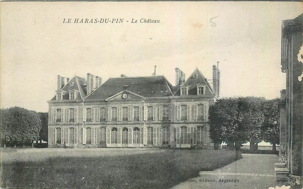 Le Haras-du-Pin - O Castelo — editor: Jeune, Argentan - Frente