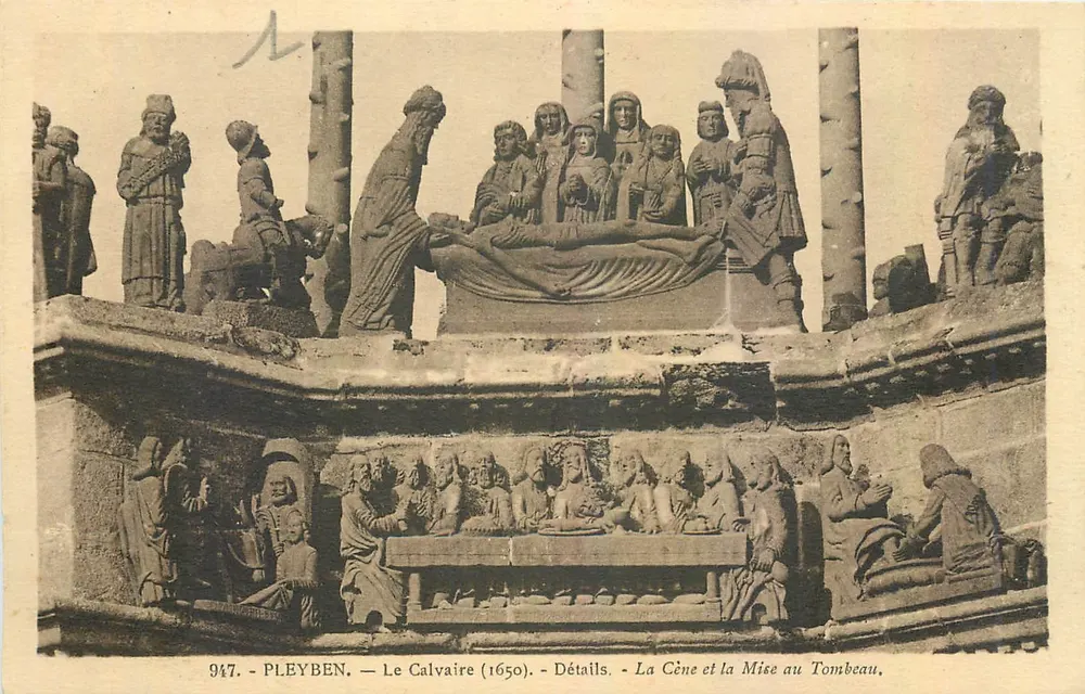 प्लेबेन — कैल्वेरी (1650) — विस्तार। ईसाई के भोजन और शव के दफनाने। - आगे