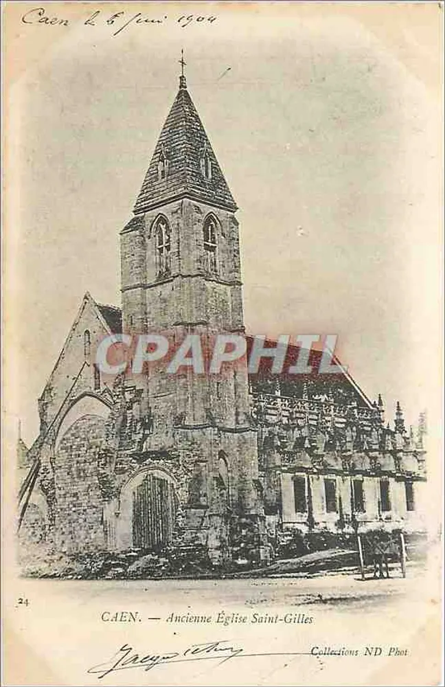 Caen — Antiga Igreja de São Gilles — Collections ND Phot - Frente