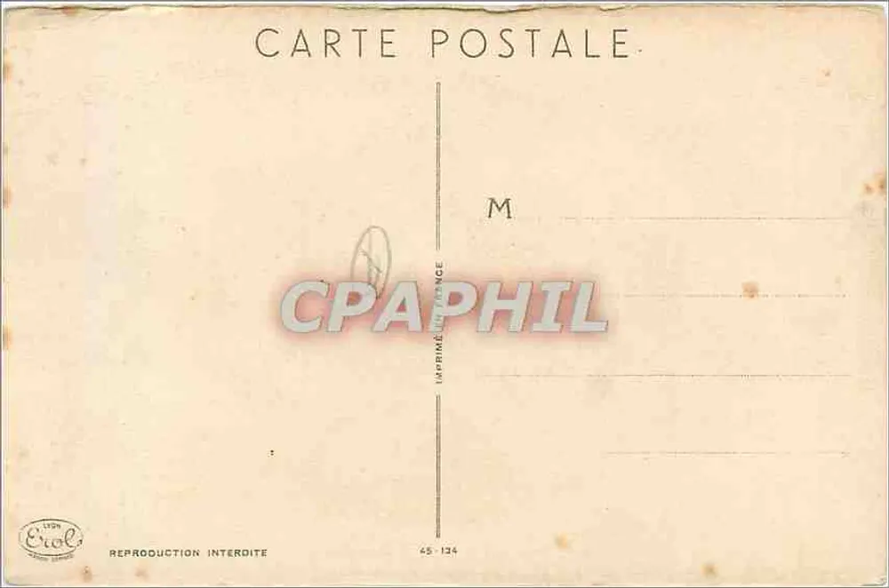 Arranjo de anêmonas — editor Erols, n° 45-124 - Verso