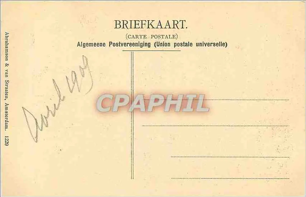 Porträt von Isabella Brandt — von Peter Paul Rubens — Verlag Abrahamson & van Straaten, Amsterdam - Rückseite