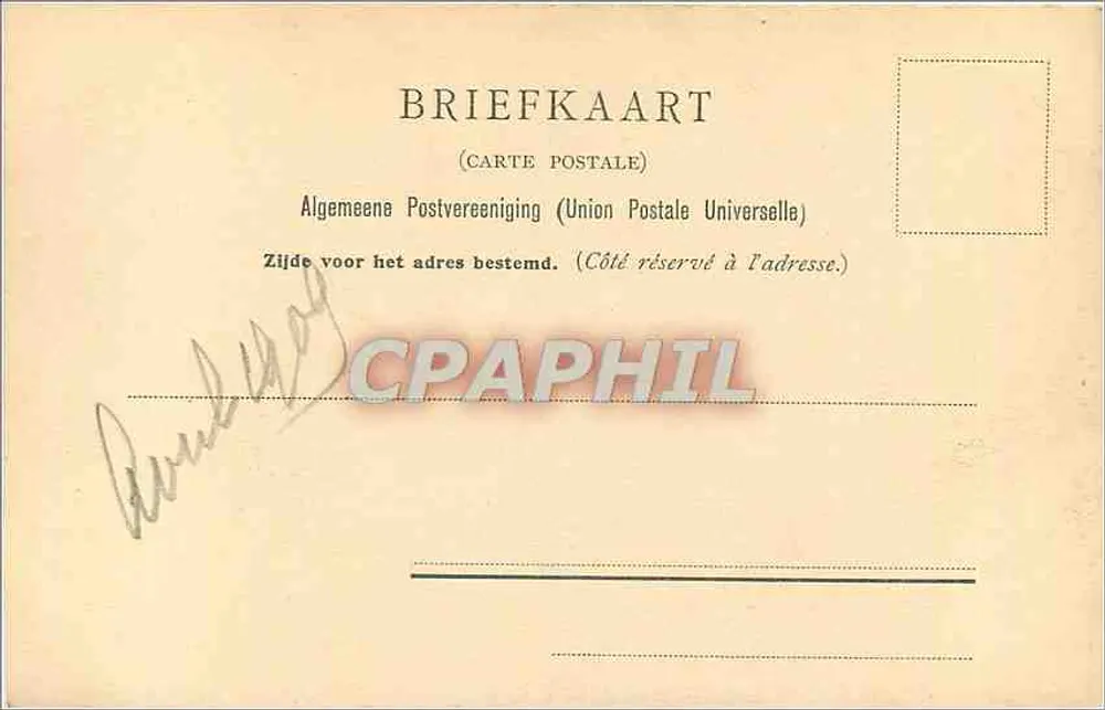A jovem mãe — Gerard Dou — edição Abrhiamson & van Straten, Amsterdam, n° 1201 - Verso