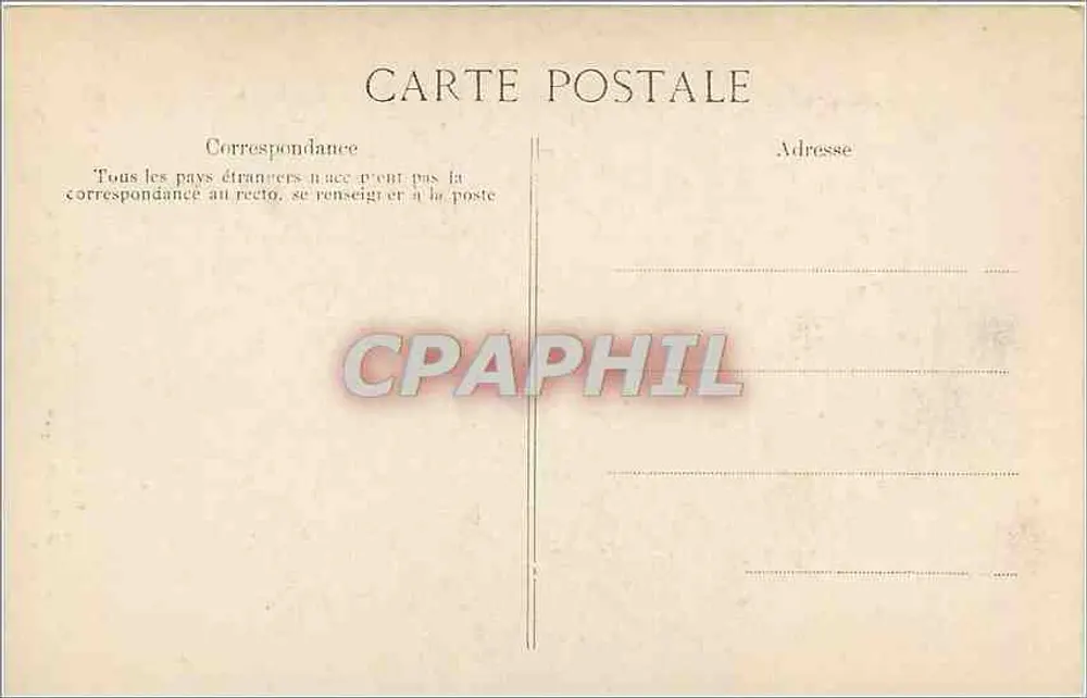 Ruinen eines antiken Tempels — Auszug aus dem Werk von Pinaxési — A. Vincent, 4, rue des Beau-Arts, PARIS - Rückseite