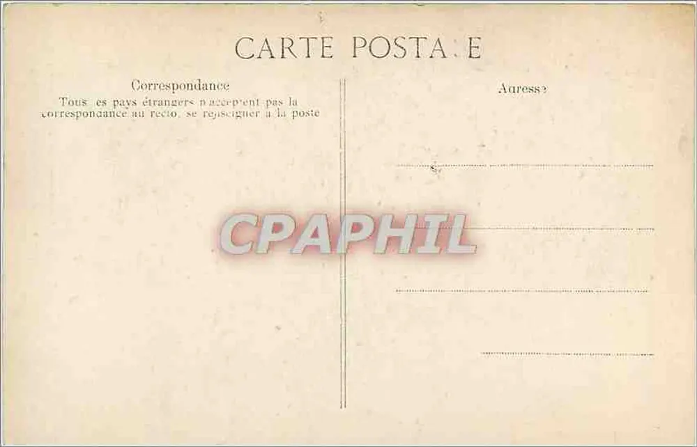 Ruinen von Paris — Auszug aus dem Werk von Parant — Editionen der Druckerei von Paris - Rückseite