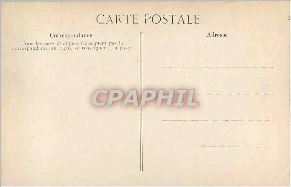 Innenansicht eines Aquädukts — Auszug aus dem Werk von Piranès — A. Vincent, 4, rue des Beau-Arts, PARIS - Rückseite