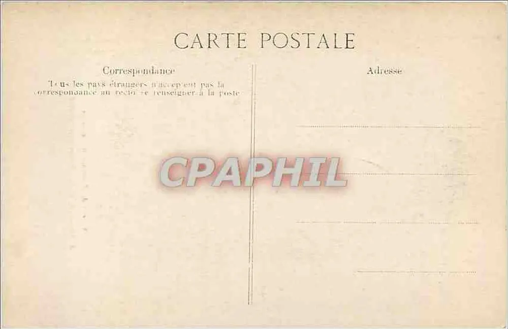 Innenraum eines Tunnels — Auszug aus dem Werk von Pinaxist — A. Vinont, 4, rue des Beaux-Arts, PARIS - Rückseite