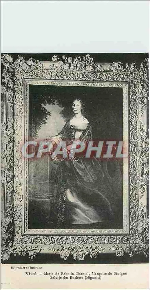 Vitré — Marie de Rabutin-Chantal, Marquesa de Sévigné — Galeria dos Rochors (Mignard) - Frente