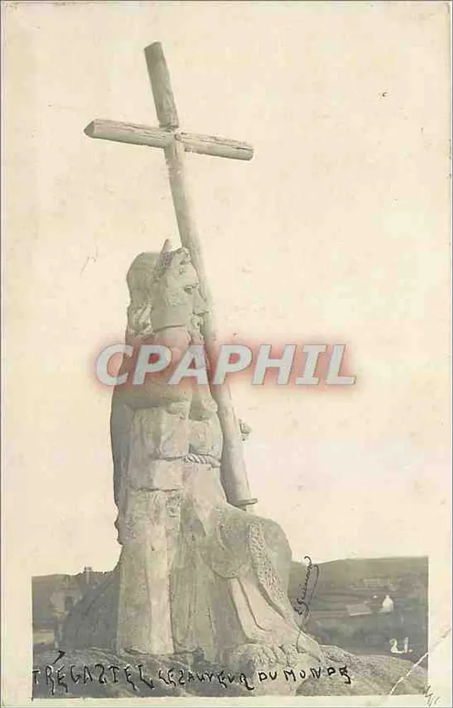 Tregastel, estátua do monop — editor desconhecido, n° 21 - Frente
