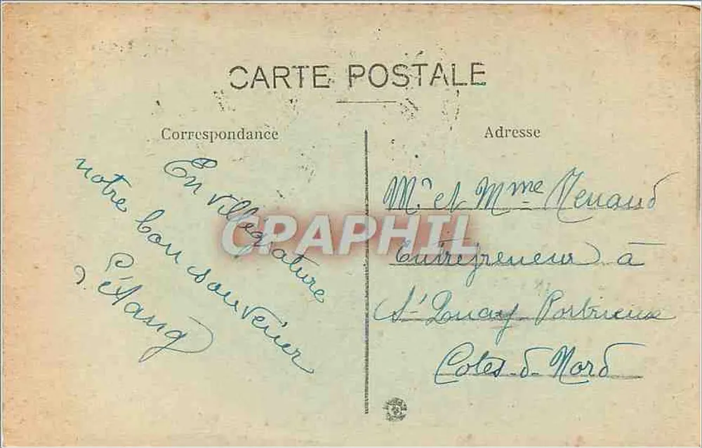 Rennes (Ille-et-Vilaine) — O Liceu e a Universidade — Edit. J. Sorel - Rennes 117 - Verso