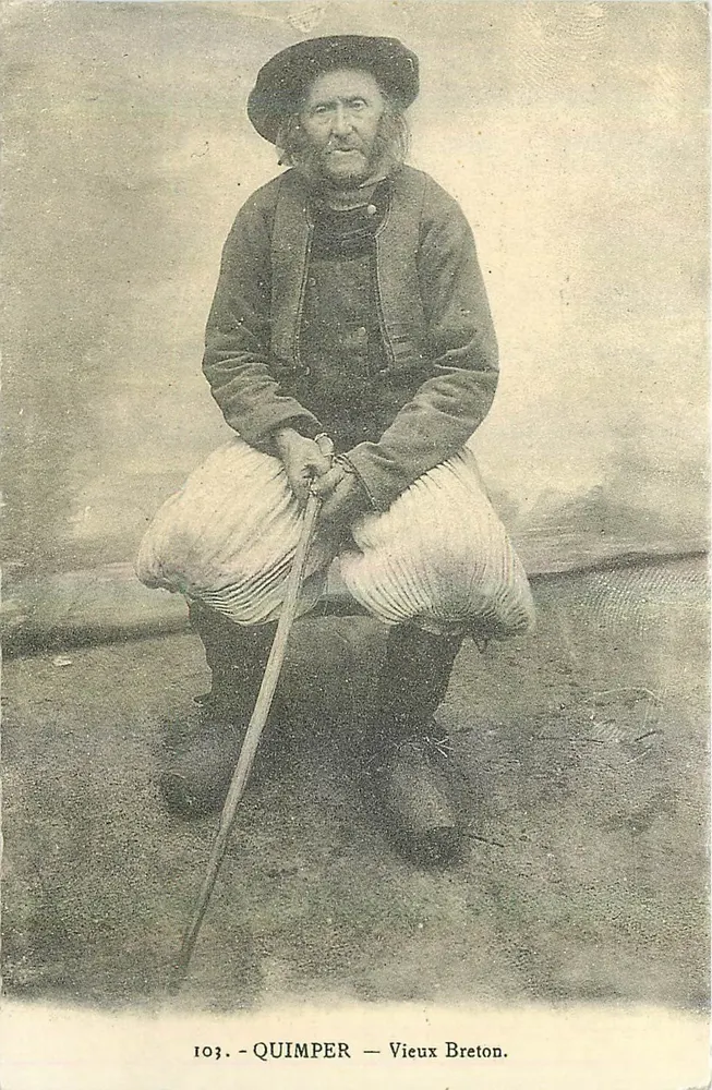 Quimper — Velho Bretão — Cartas de outrora - Frente