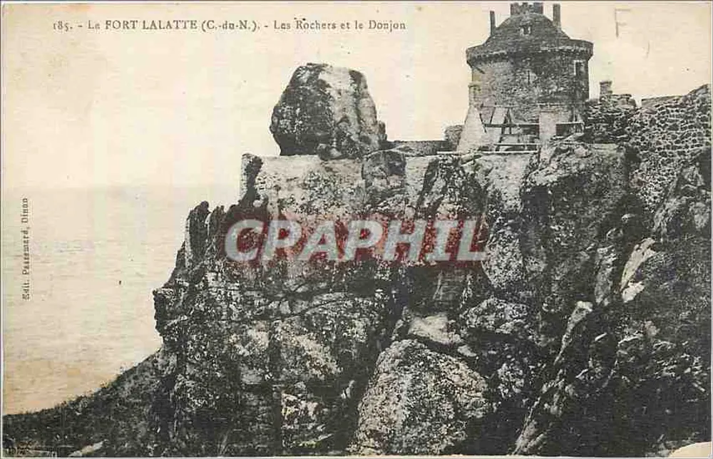 Fort Lalatte (C.-du-N.) — Die Felsen und der Bergfried — Verlag Soll, Ploumagoar - Vorderseite
