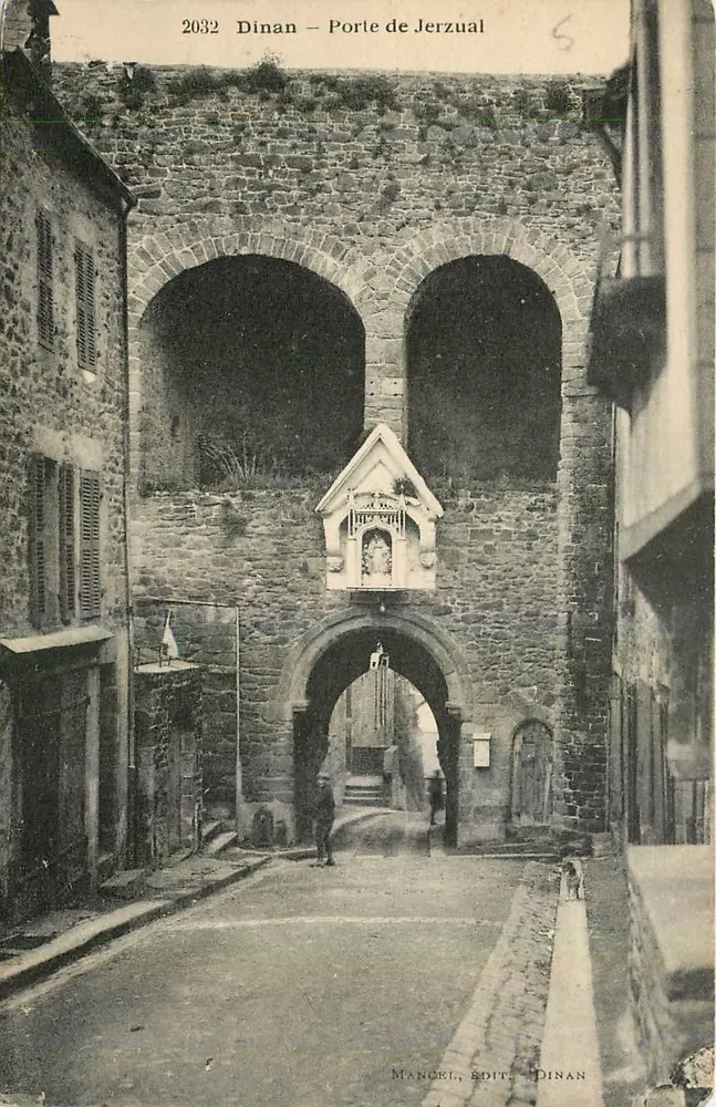 Dinan — Porta de Jerzual — MANCEL, editor, n° 2032 - Frente