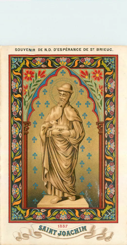 São Joaquim — Lembrança da Nossa Senhora da Esperança de Saint-Brieuc — editor L. Guilho-Lohan, n° 1337 - Frente